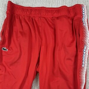 Lacoste Sport Men's 2XL Regular Fit Red Jogger Sweatpants